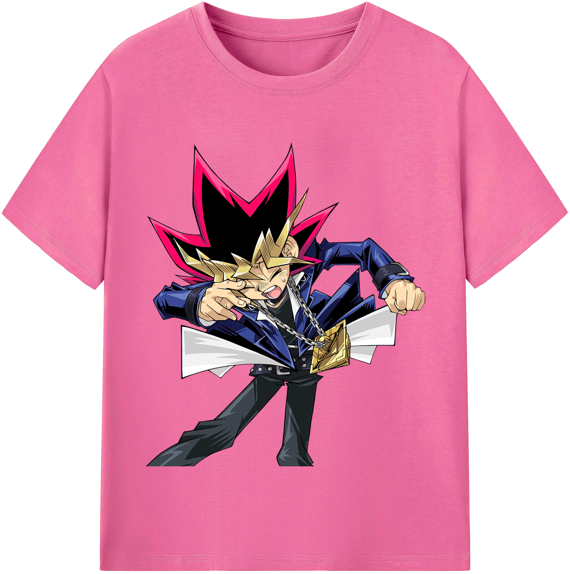 （画像用） 遊☆戯☆王 Yu-Gi-Oh! レディースカジュアルプリントTシャツ（綿100％）